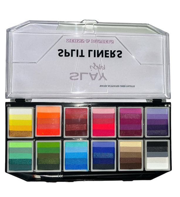 1 60 color every shade possible liner palate(water activated NEONS PASTELS METAL)