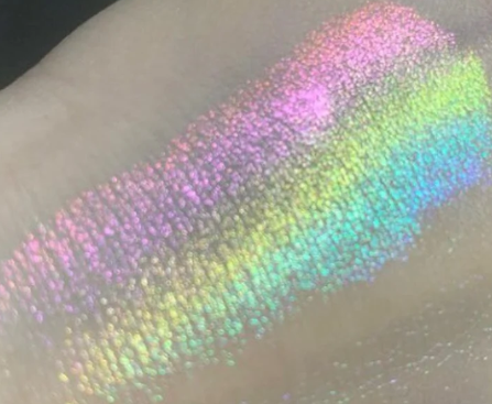 1 Rainbow Highlighter/ eyeshadow topper multicolor multichrome.