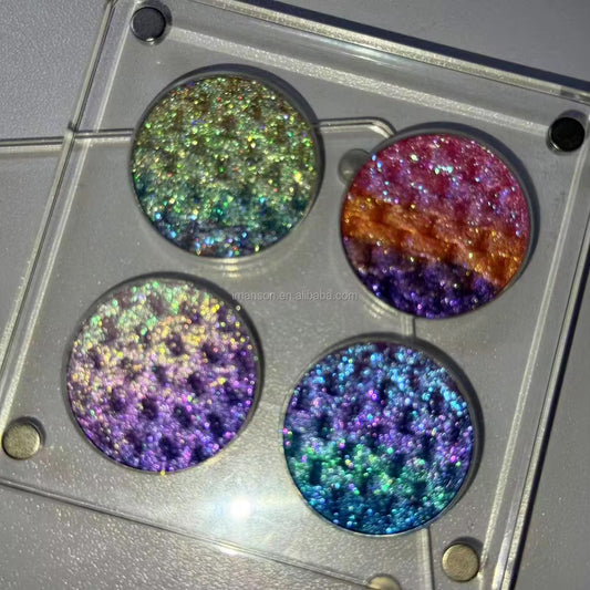 MULTI chrome magic brick eyeshadow palate color shifting