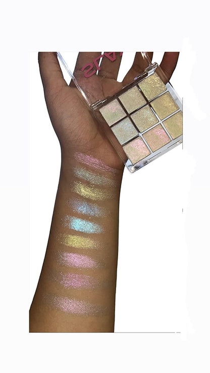 Holographic Eyeshadow Duochrome iridescent 9 Color/Color Shifting Highlighter EyeTopper And Eyeshadow