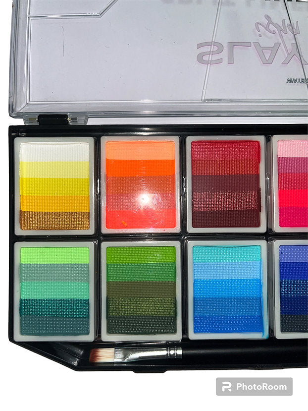 60 color every shade possible liner palate(water activated NEONS PASTELS METAL)