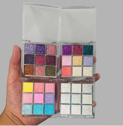 Holographic Eyeshadow Duochrome iridescent 9 Color/Color Shifting Highlighter EyeTopper And Eyeshadow